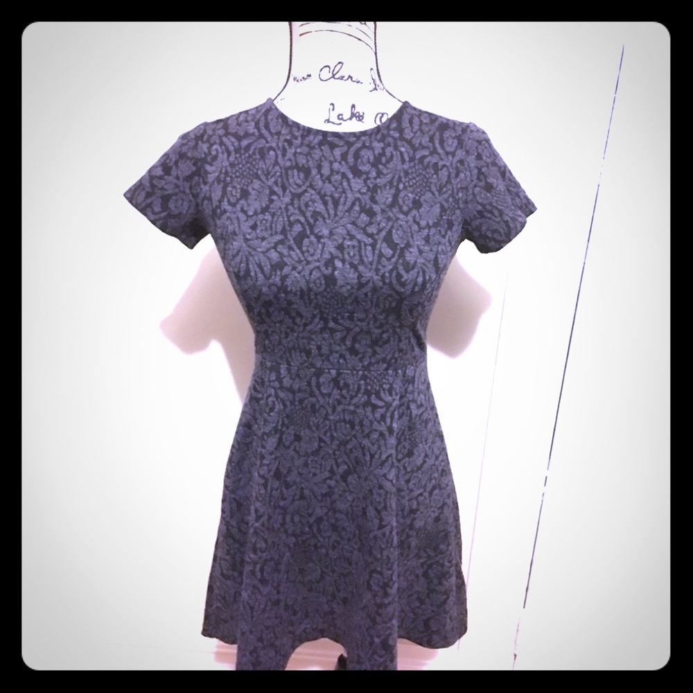 Short Sleeve Fit and Flare Dress